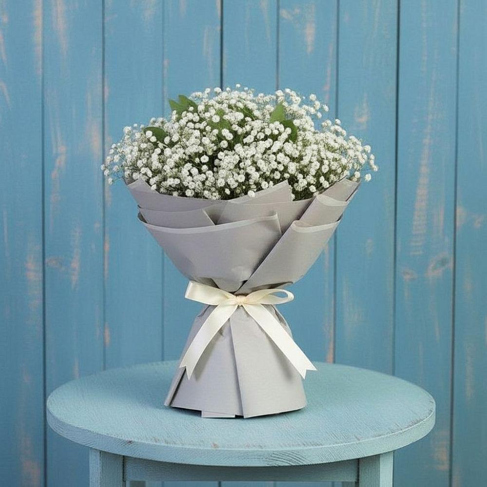 Букет цветов из: Гипсофила в Кольцово Свердловская область