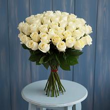 Букет 51 Белая роза Эдлесс Лав #REPLACE_PRED# Кольцово Свердловская область