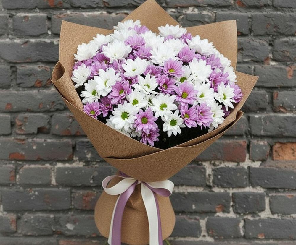 Букет цветов из: Хризантемы в Кольцово Свердловская область