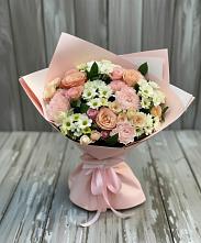 Букет цветов из:  Гвоздики, Розы и Хризантемы #REPLACE_PRED# Кольцово Свердловская область