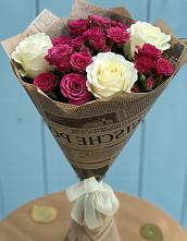 Букет цветов из:  Розы в Кольцово Свердловская область