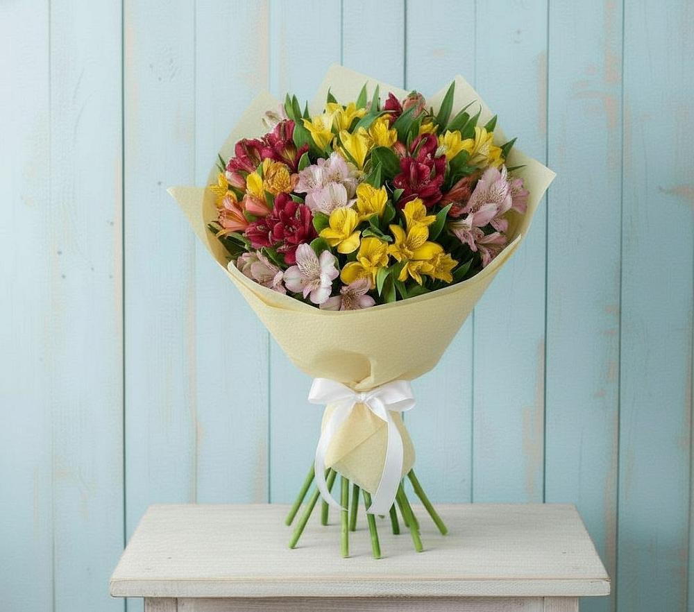 Букет цветов из: Альстромерии в Кольцово Свердловская область