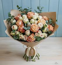 Букет цветов из:  Альстромерии и Розы в Кольцово Свердловская область